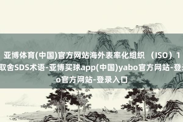 亚博体育(中国)官方网站海外表率化组织 （ISO）11014取舍SDS术语-亚博买球app(中国)yabo官方网站-登录入口