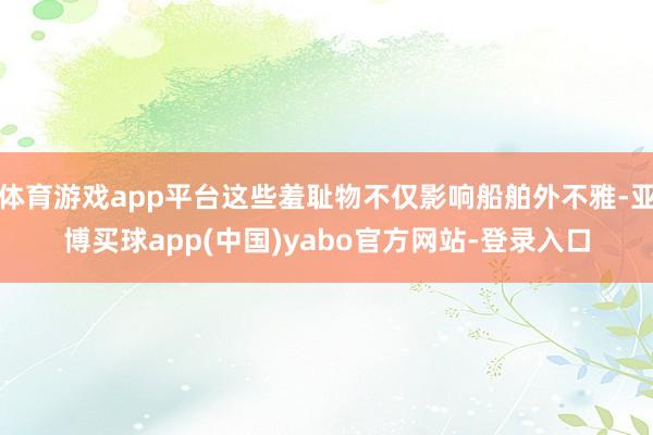 体育游戏app平台这些羞耻物不仅影响船舶外不雅-亚博买球app(中国)yabo官方网站-登录入口