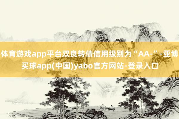 体育游戏app平台双良转债信用级别为“AA-”-亚博买球app(中国)yabo官方网站-登录入口