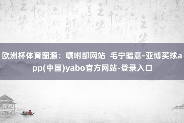欧洲杯体育图源：嘱咐部网站  毛宁暗意-亚博买球app(中国)yabo官方网站-登录入口