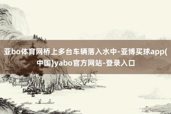 亚bo体育网桥上多台车辆落入水中-亚博买球app(中国)yabo官方网站-登录入口
